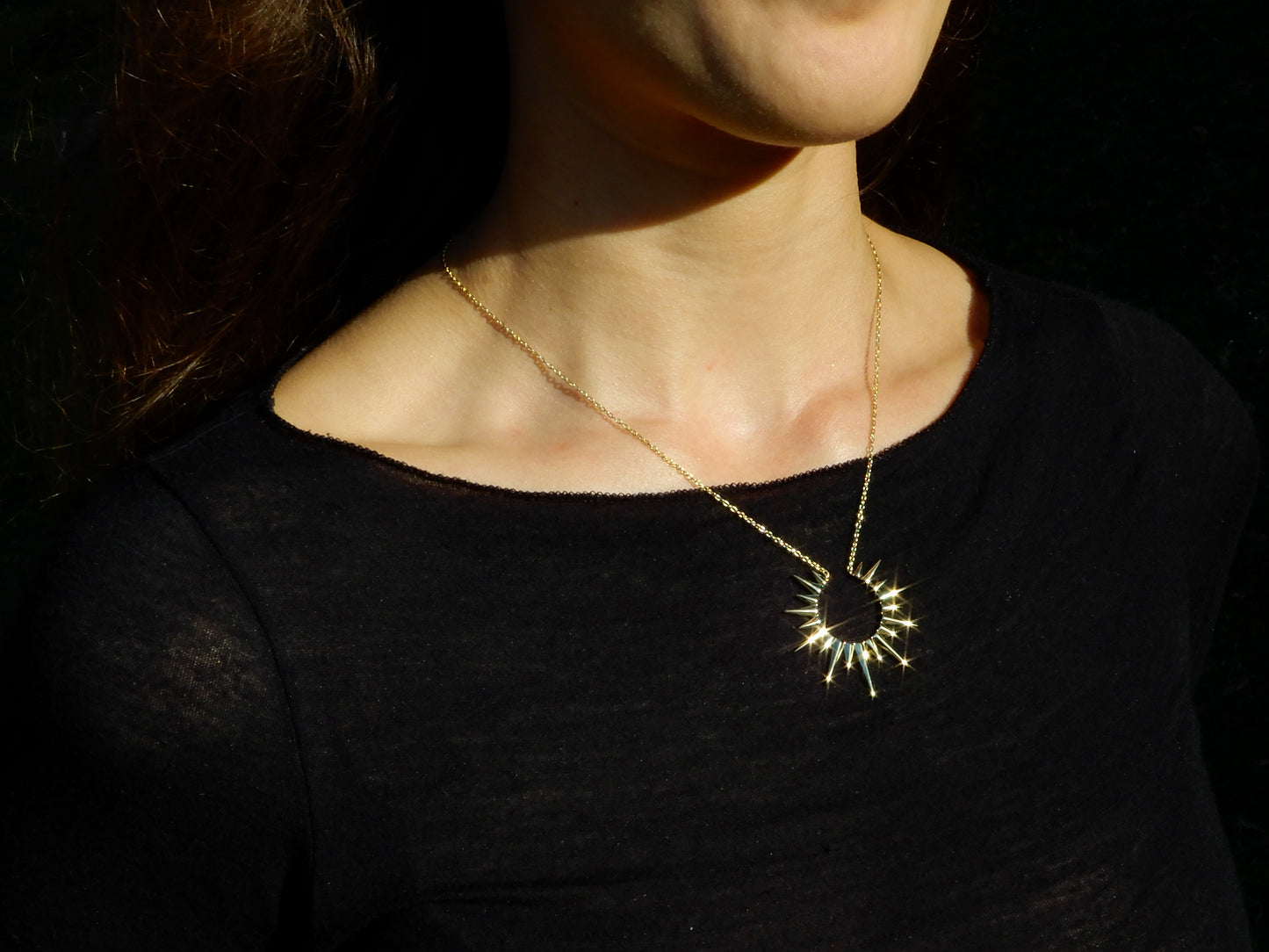 Solar Eclipse Pendant Necklace