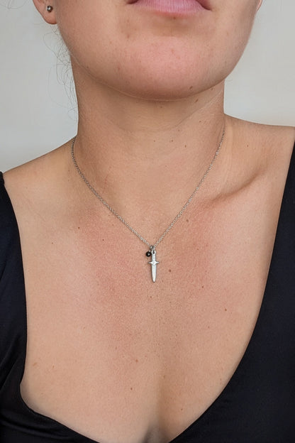 The Shadow Blade Pendant Necklace